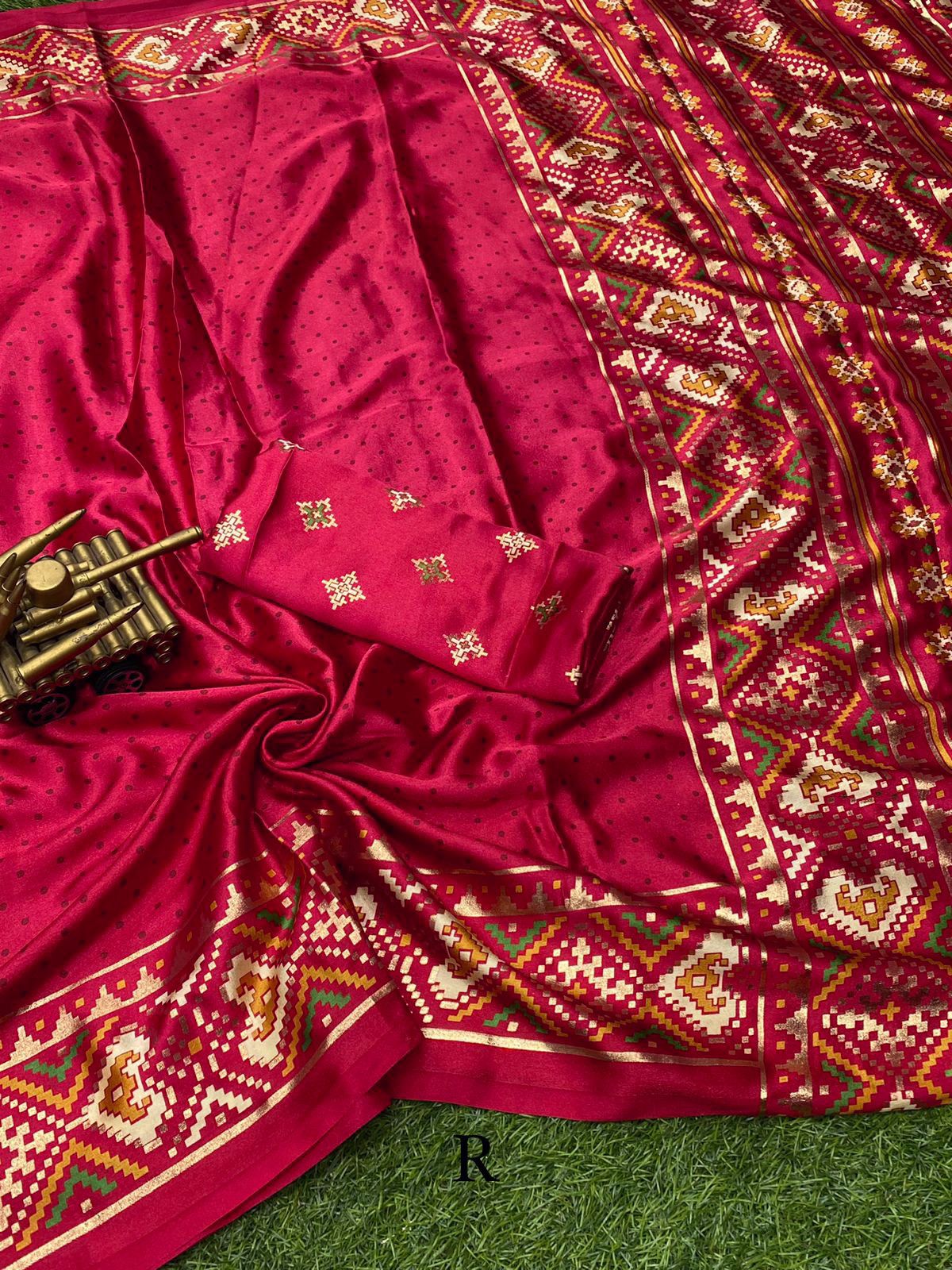 Ajrakh Print Saree