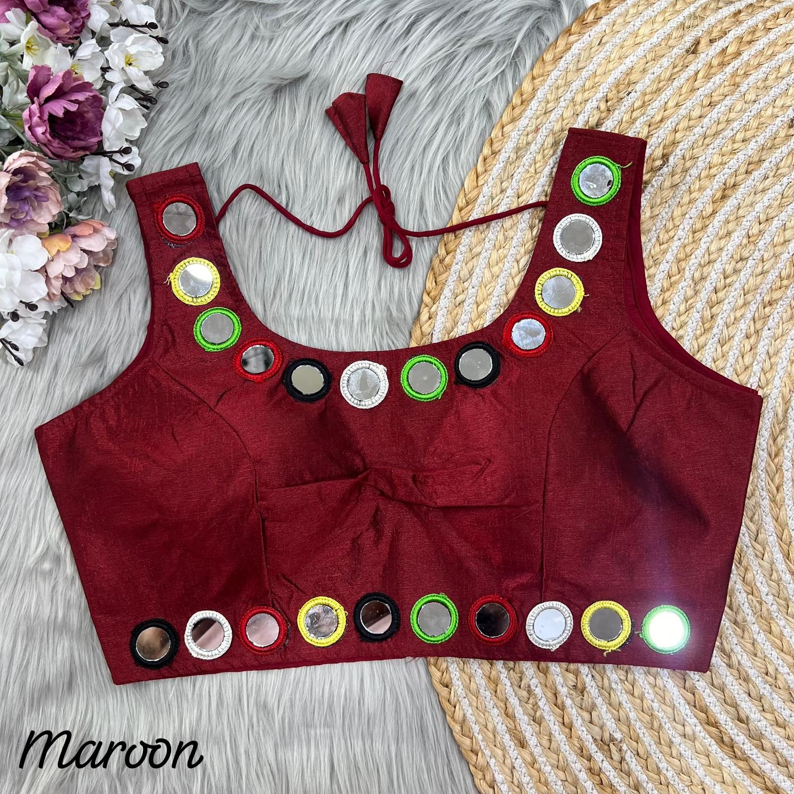 Navratri Mirror Work Blouse