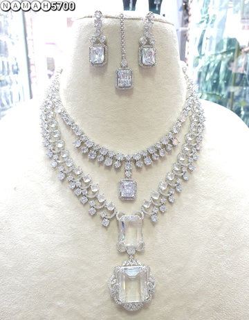 american diamond necklace Set