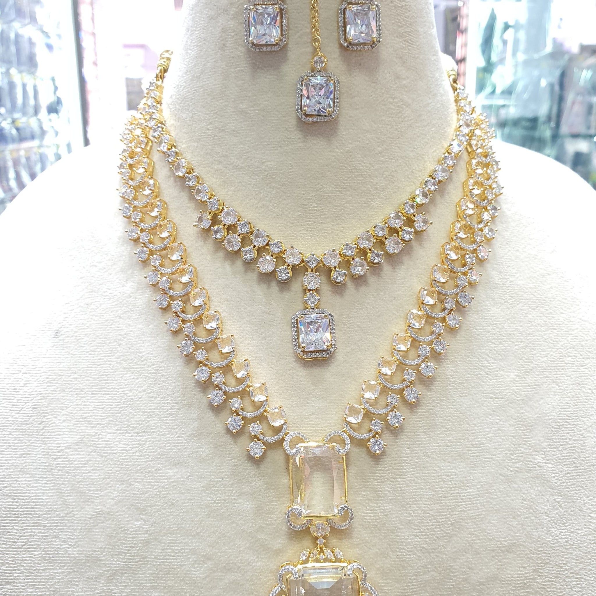 american diamond necklace Set