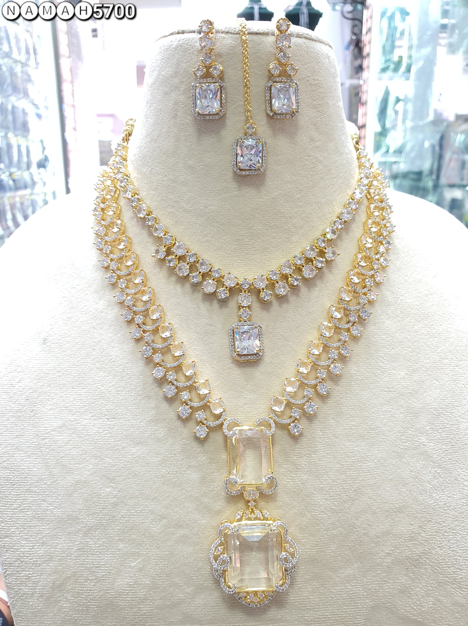 american diamond necklace Set