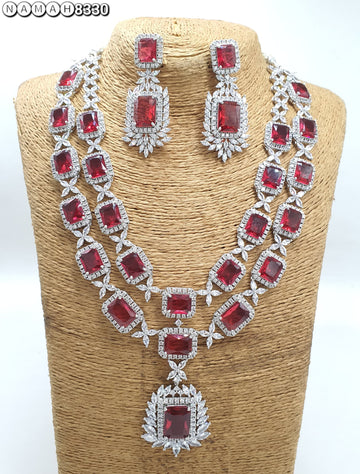 american diamond necklace Set