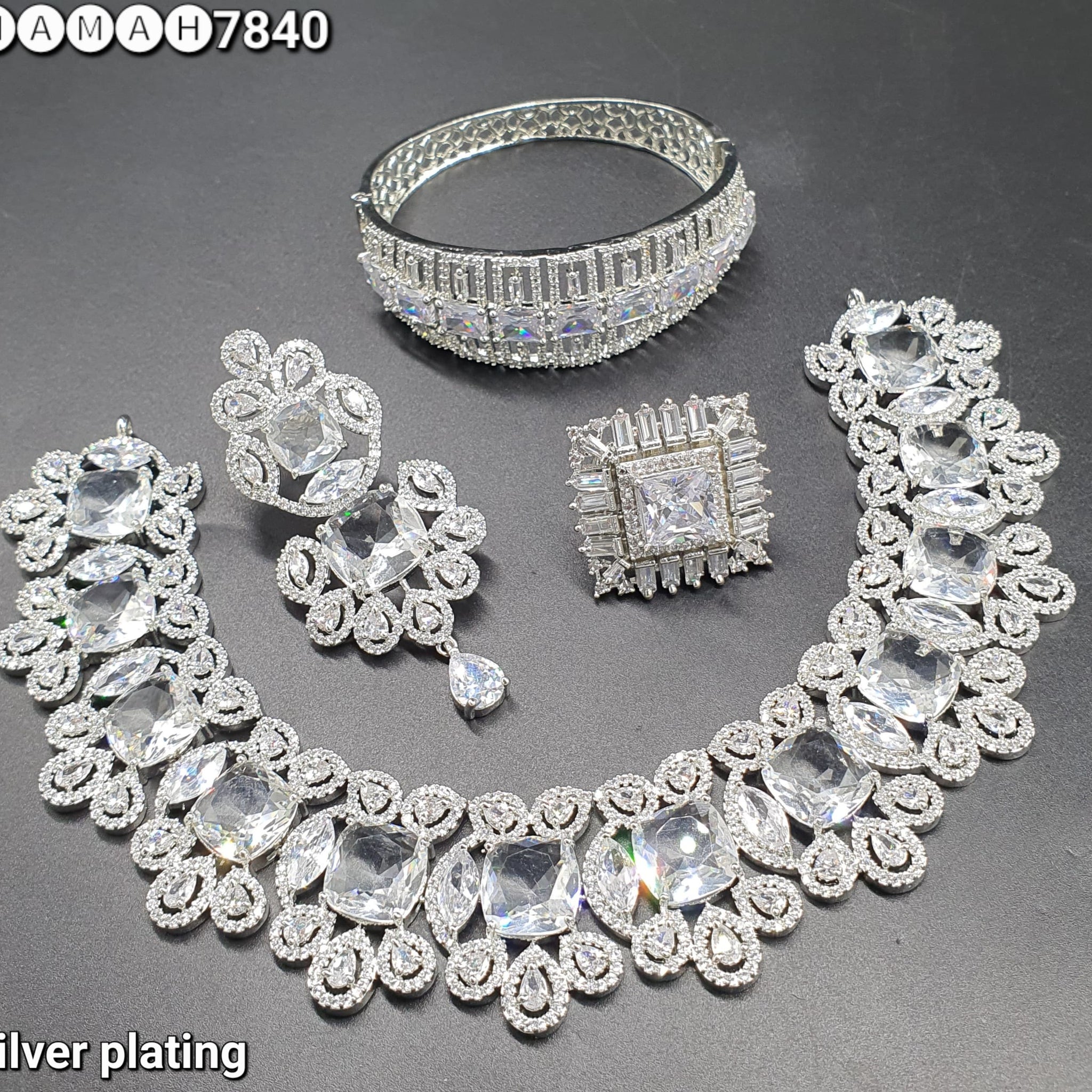 american diamond necklace Set