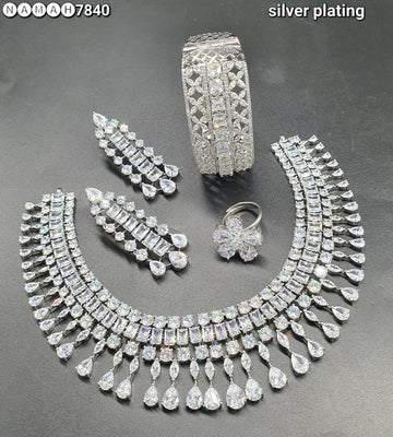 american diamond necklace Set