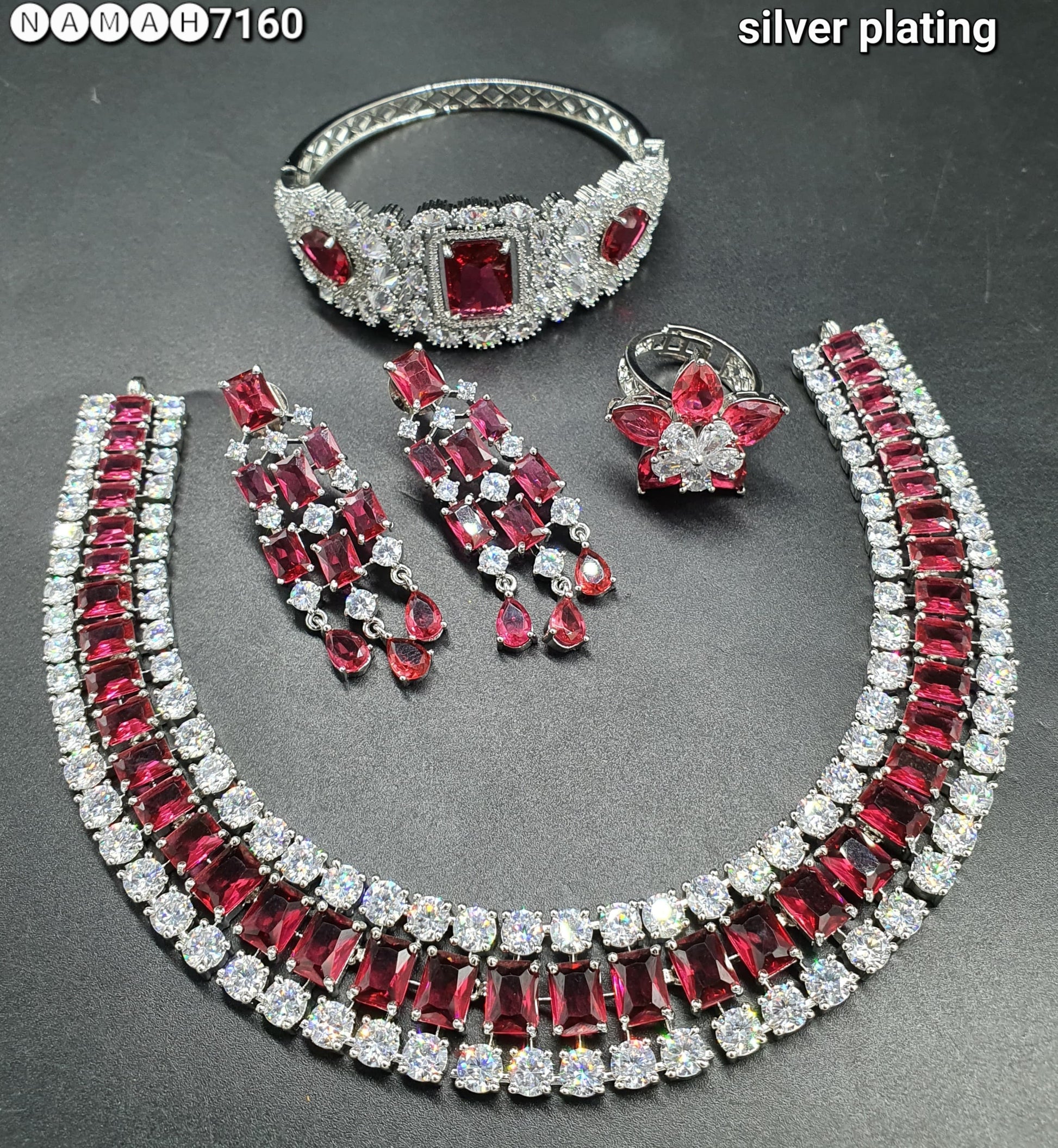 american diamond necklace Set