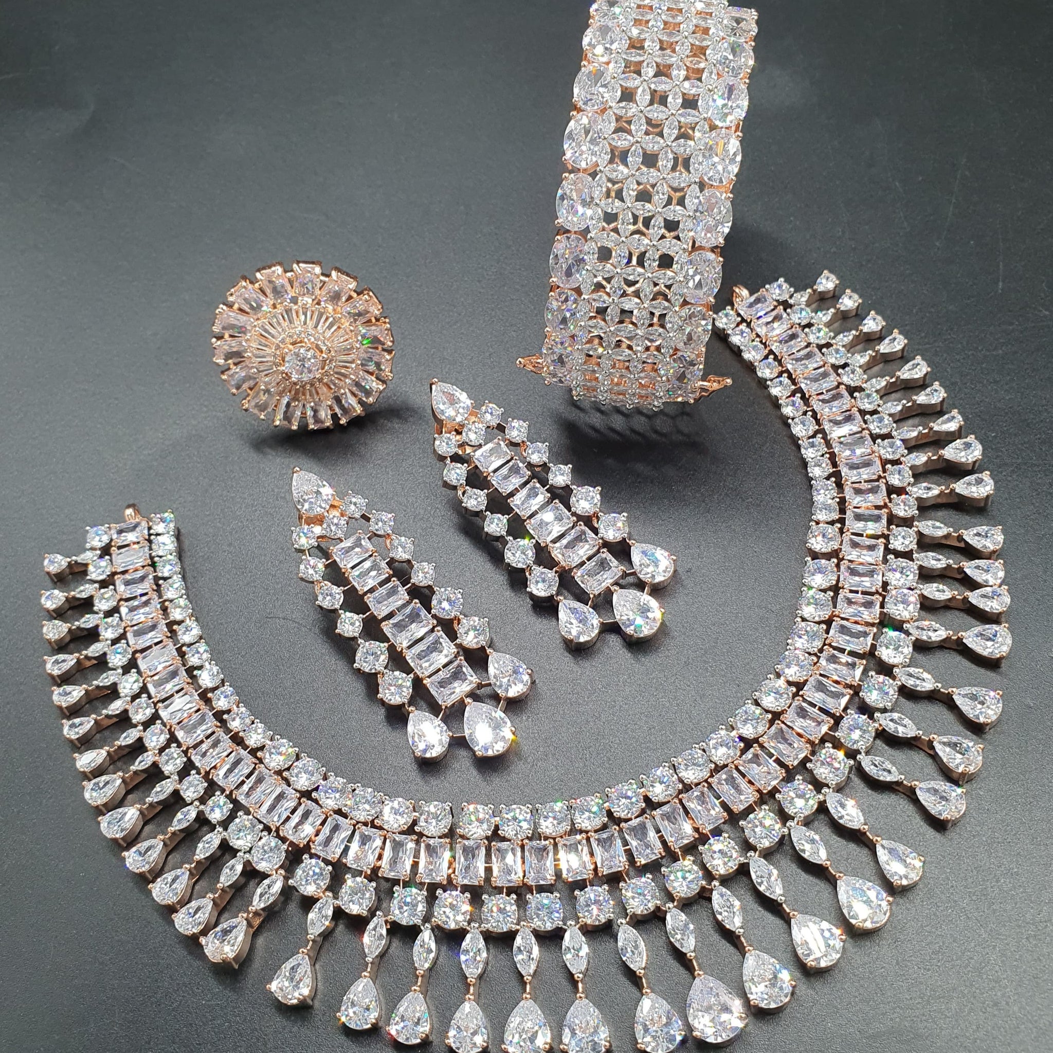 american diamond necklace Set