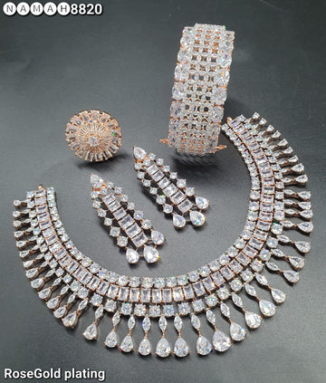 american diamond necklace Set