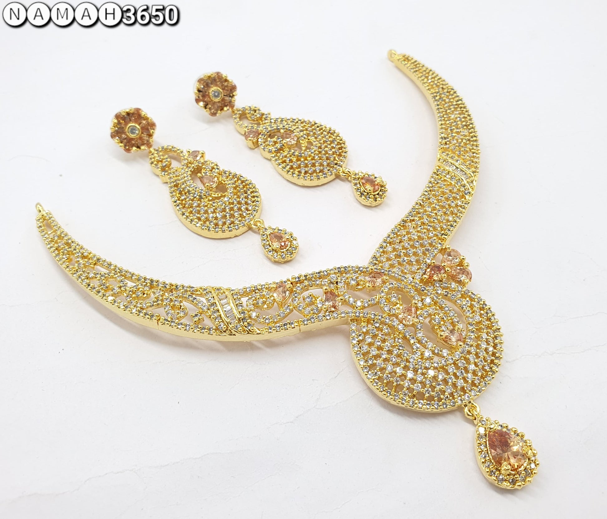 american diamond necklace Set