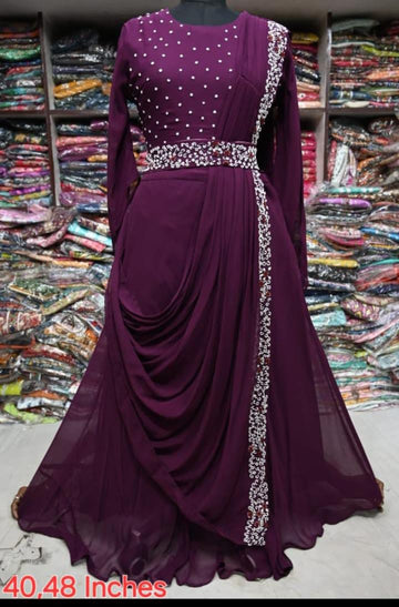 Beautiful Designer Anarkali Georgette Suite