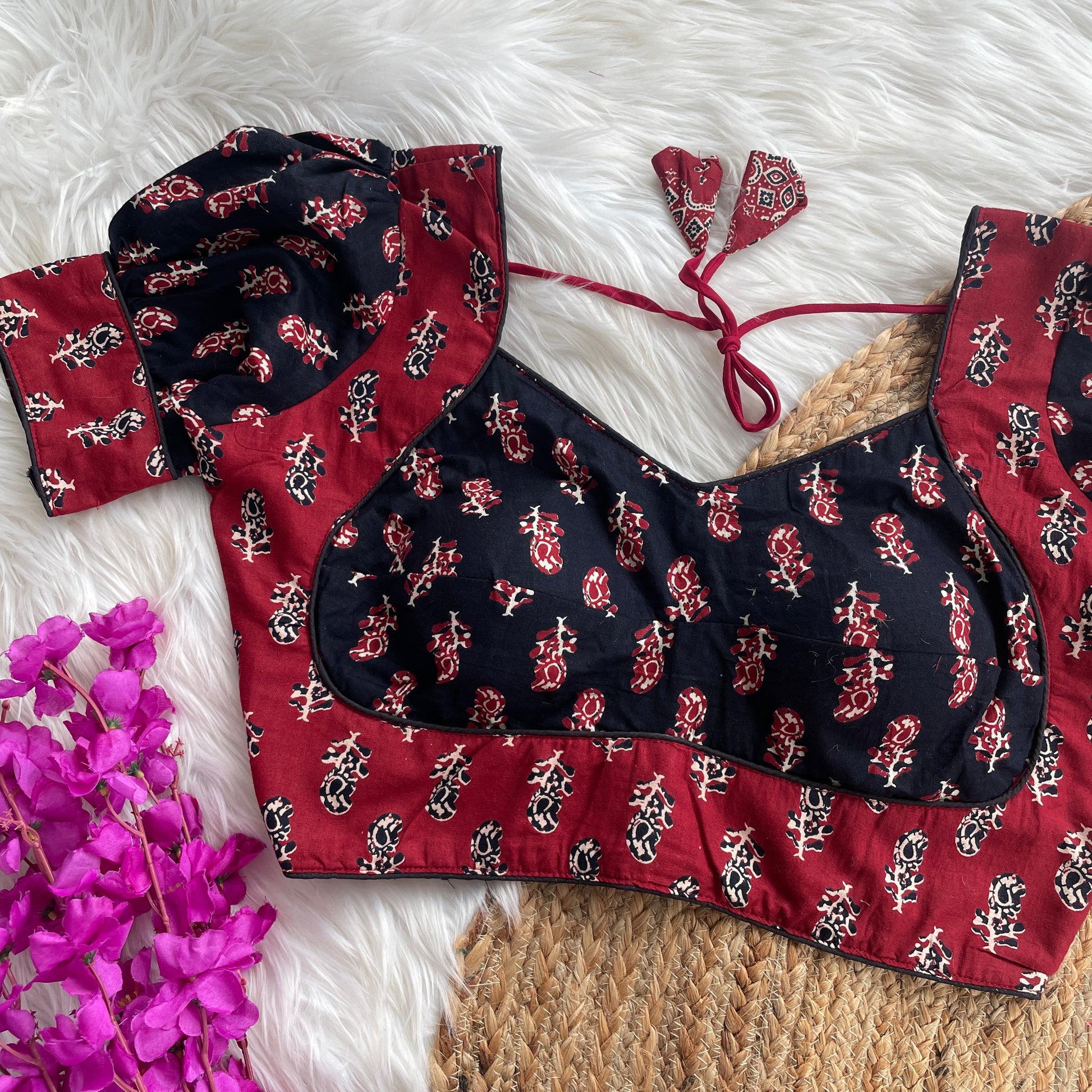 Ajrakh Print Blouse