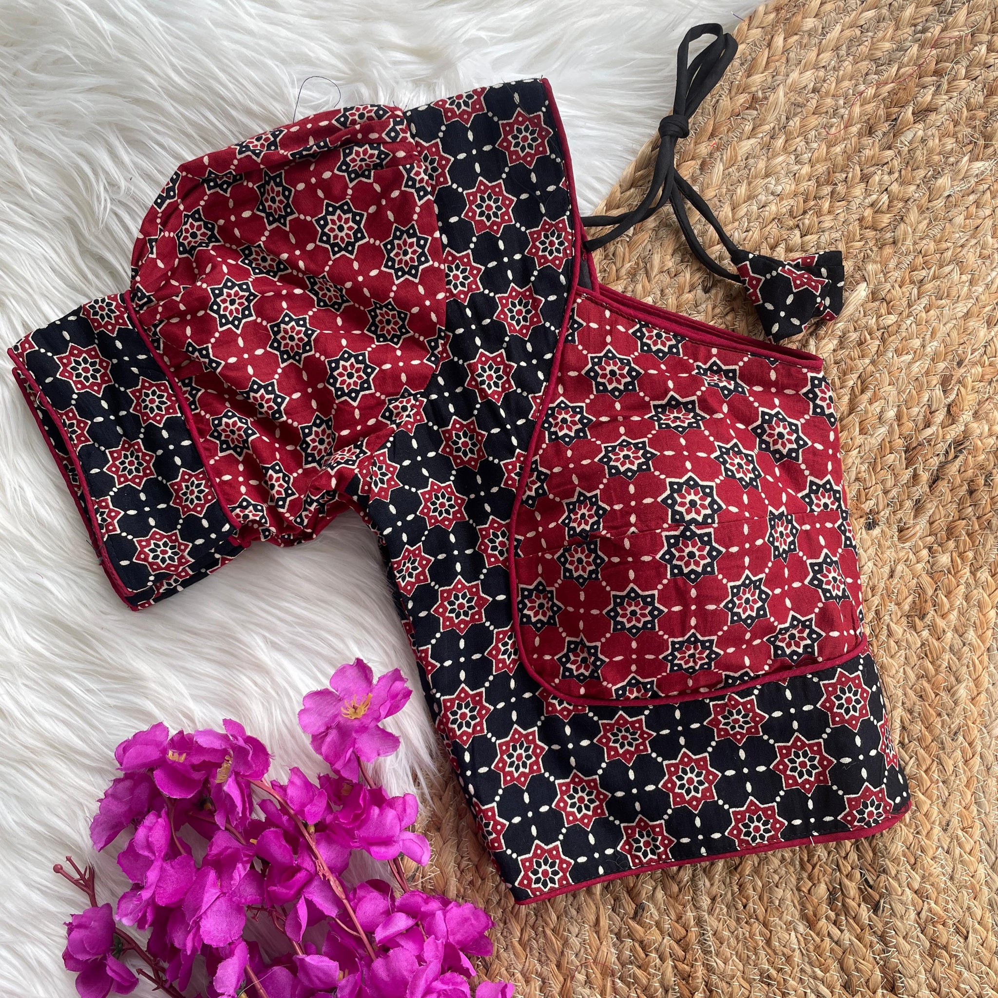 Ajrakh Cotton Print Blouse