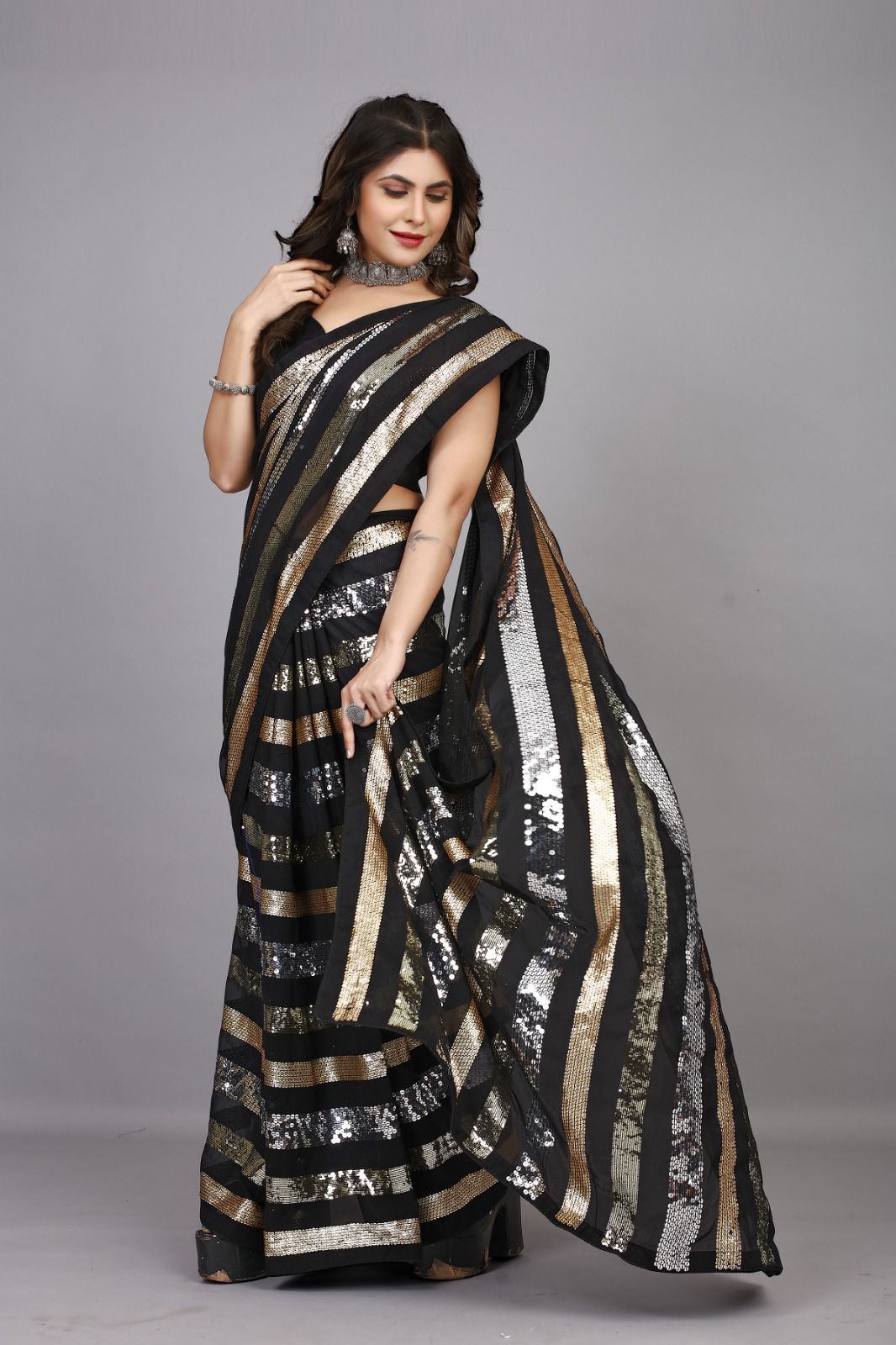 Sequance Saree