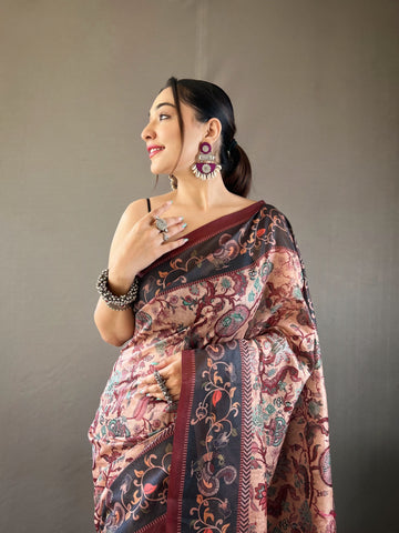 Kalamkari Saree