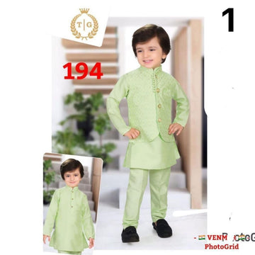 Kid's Kurta Pyjama With Jacket