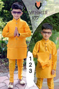 Kid's Kurta Pyjama With Jacket