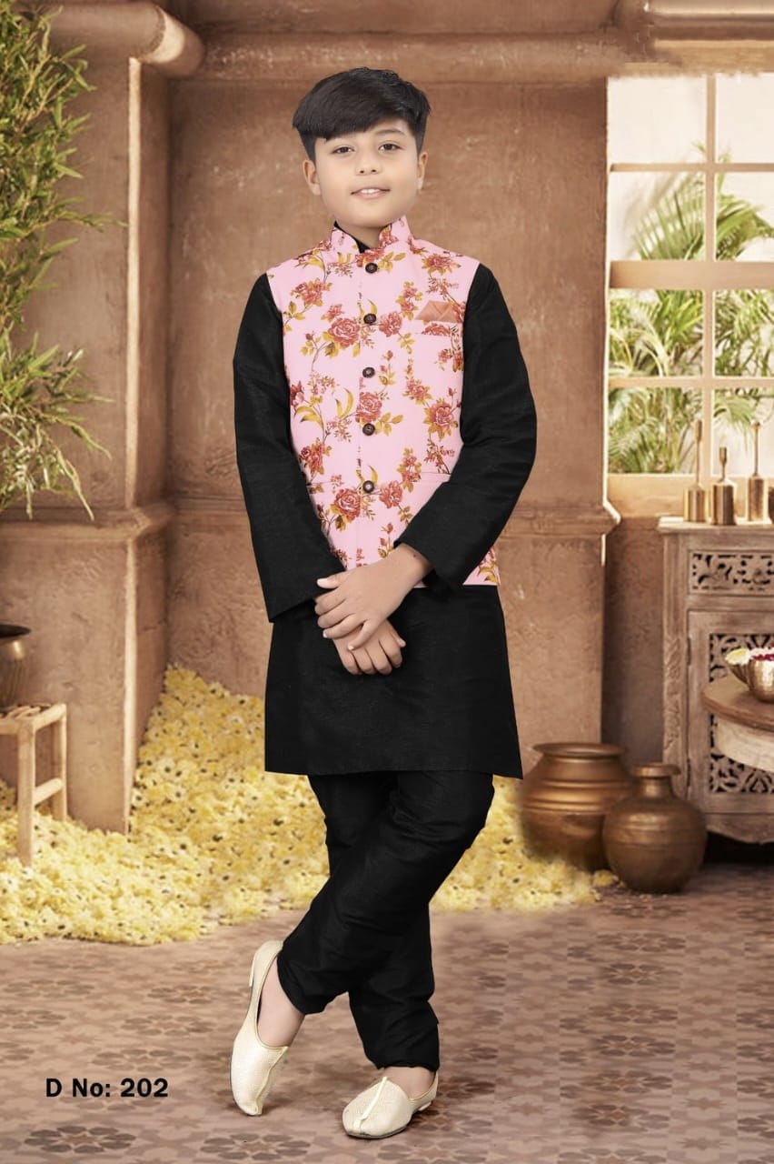 Kurta Pyjama with Koti Jacket