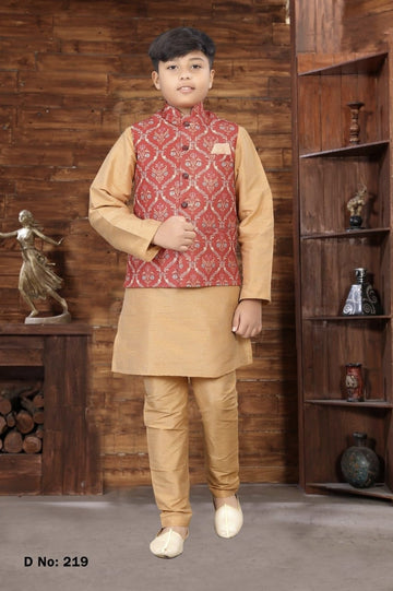 Kurta Pyjama with Koti Jacket