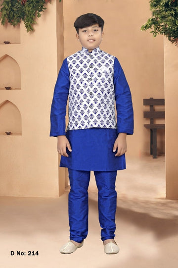 Kurta Pyjama with Koti Jacket