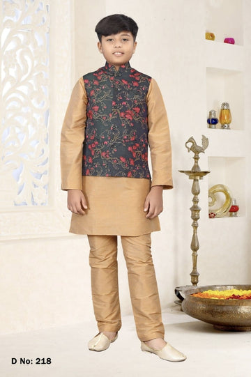 Kurta Pyjama with Koti Jacket