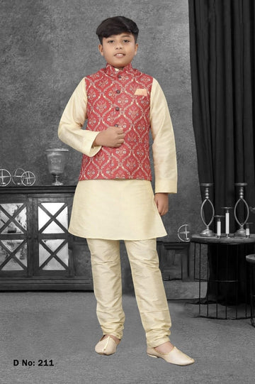 Kurta Pyjama with Koti Jacket