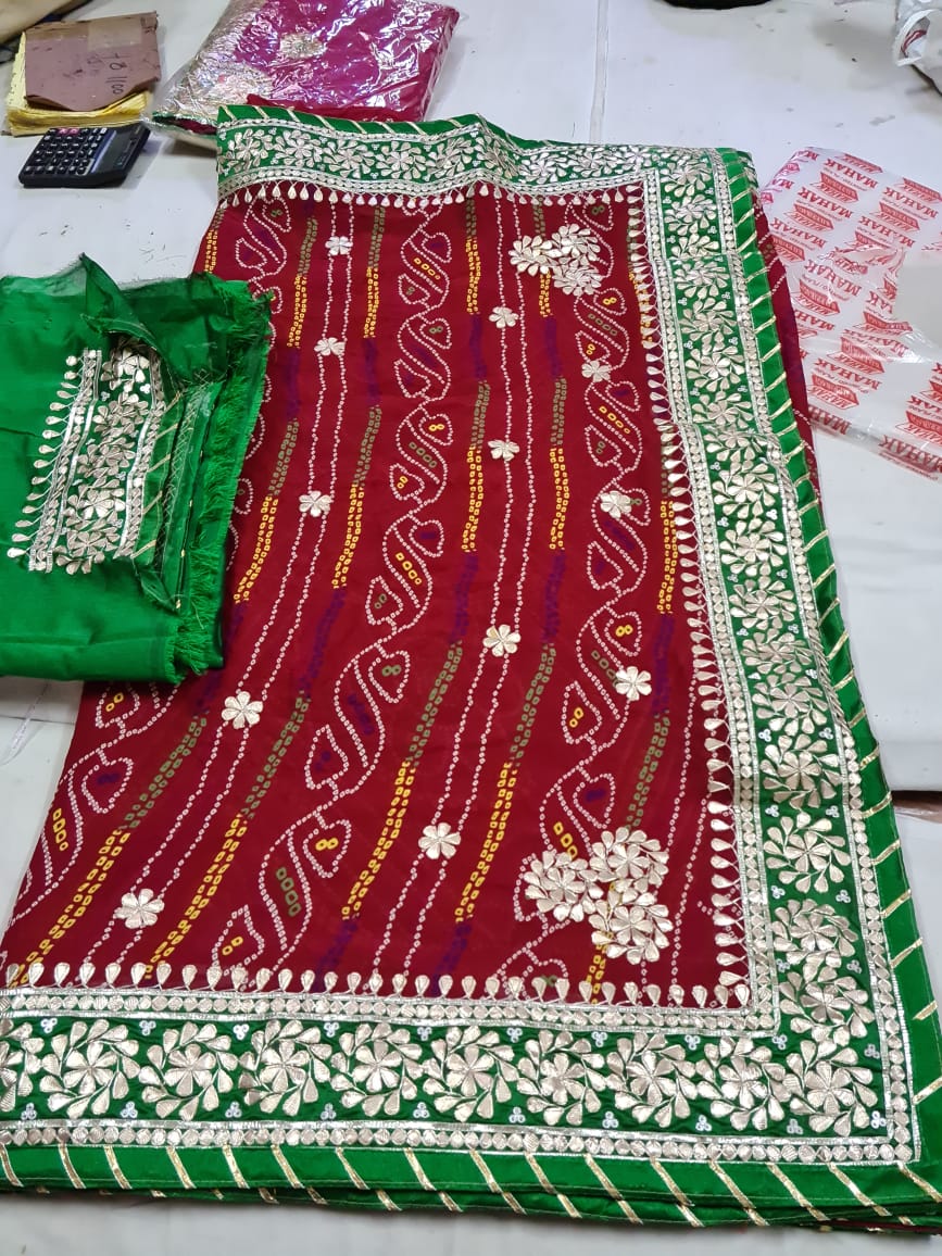 Chunari Print Saree