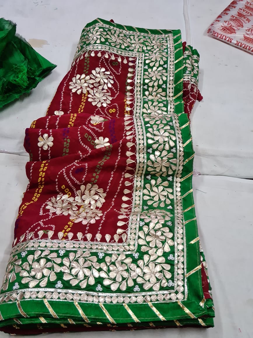 Chunari Print Saree