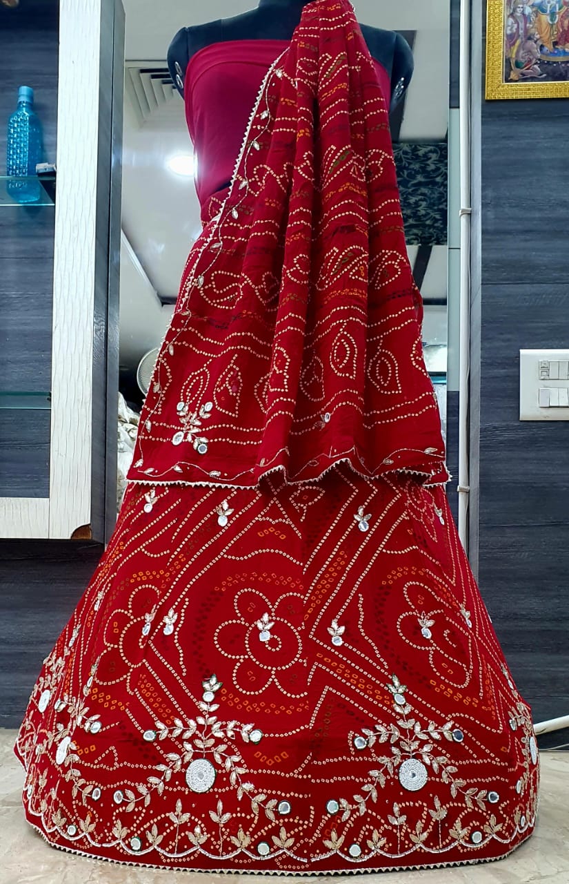 Bandhej Lehenga Choli