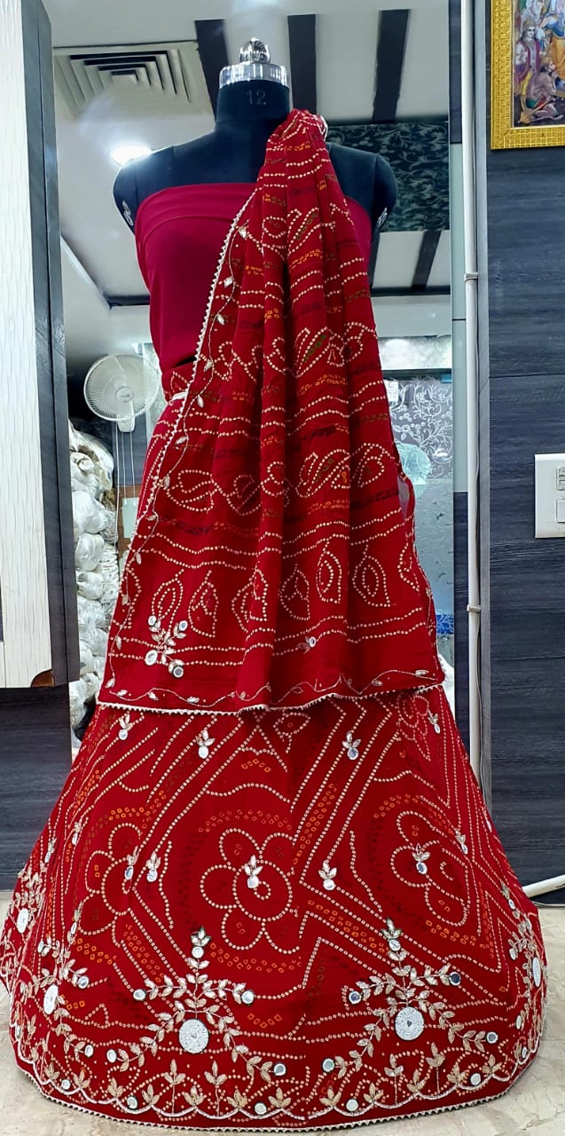 Bandhej Lehenga Choli