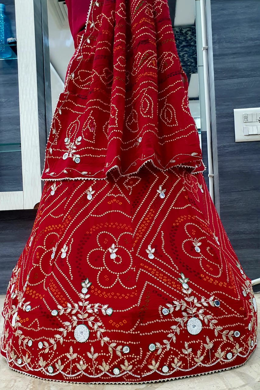 Bandhej Lehenga Choli