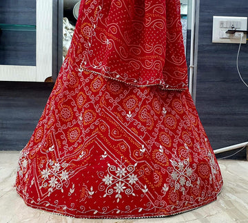 Bandhej Lehenga Choli