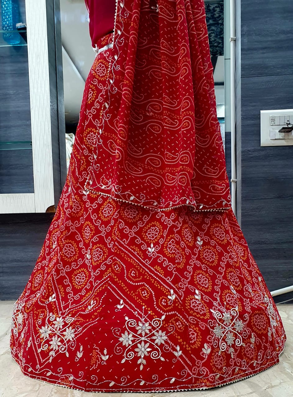 Bandhej Lehenga Choli