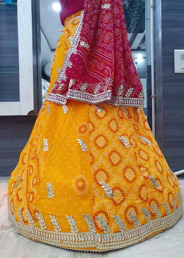 Bandhej Lehenga Choli