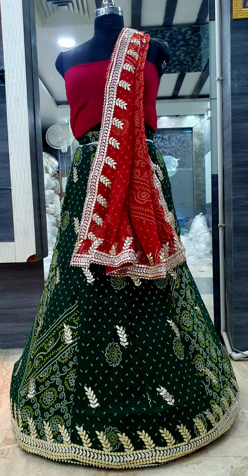 Bandhej lehenga choli hotsell