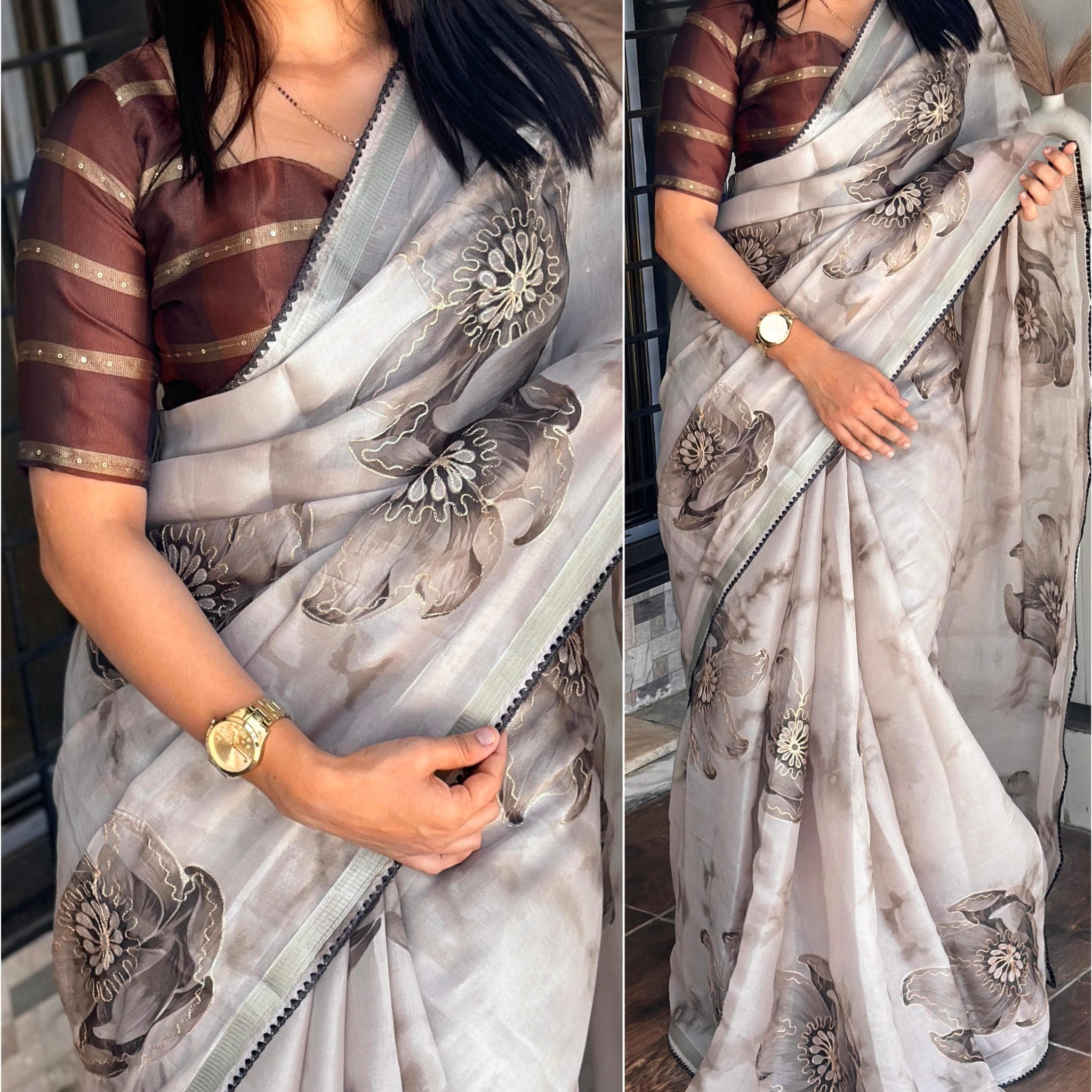 Organza Saree