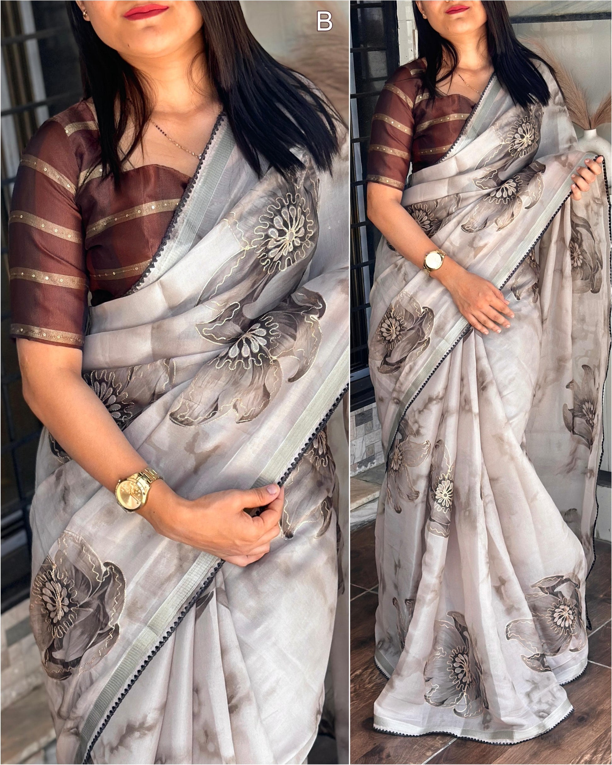 Organza Saree