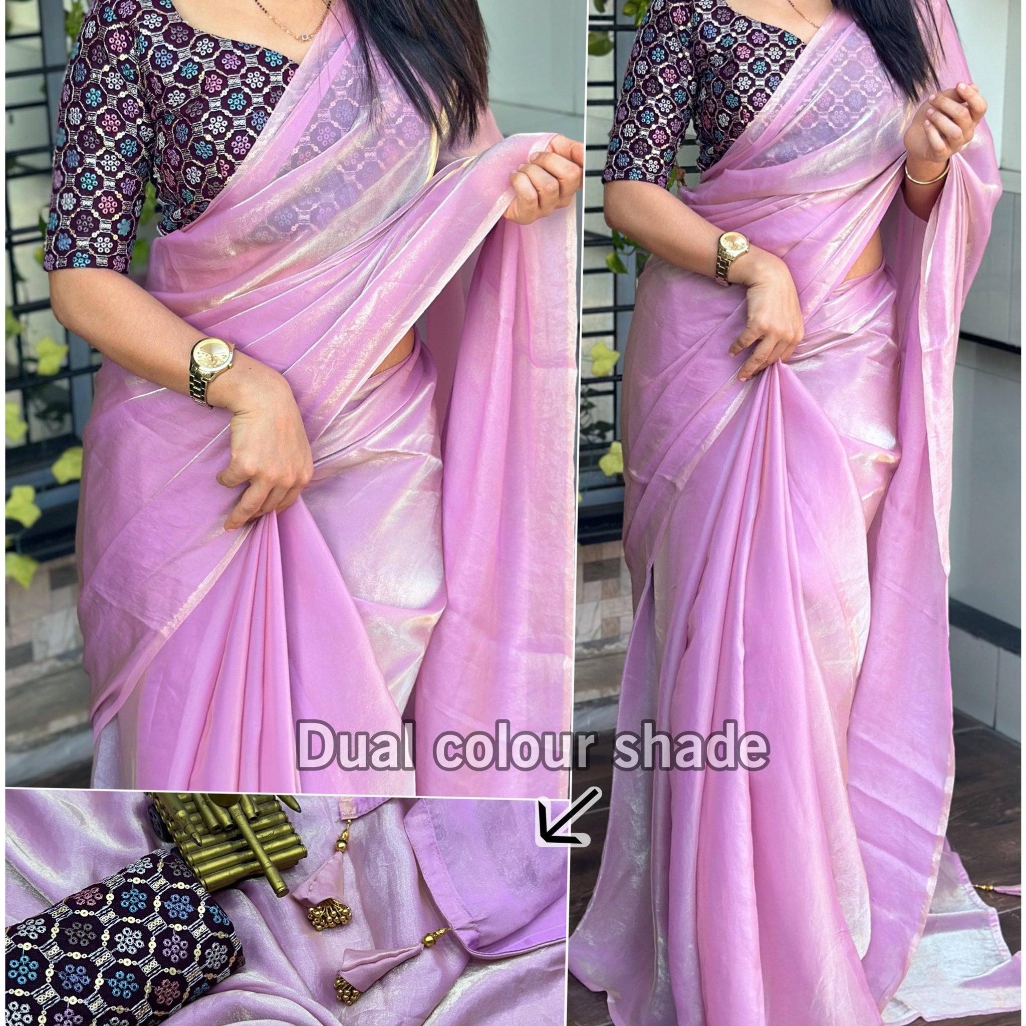 Satin Saree