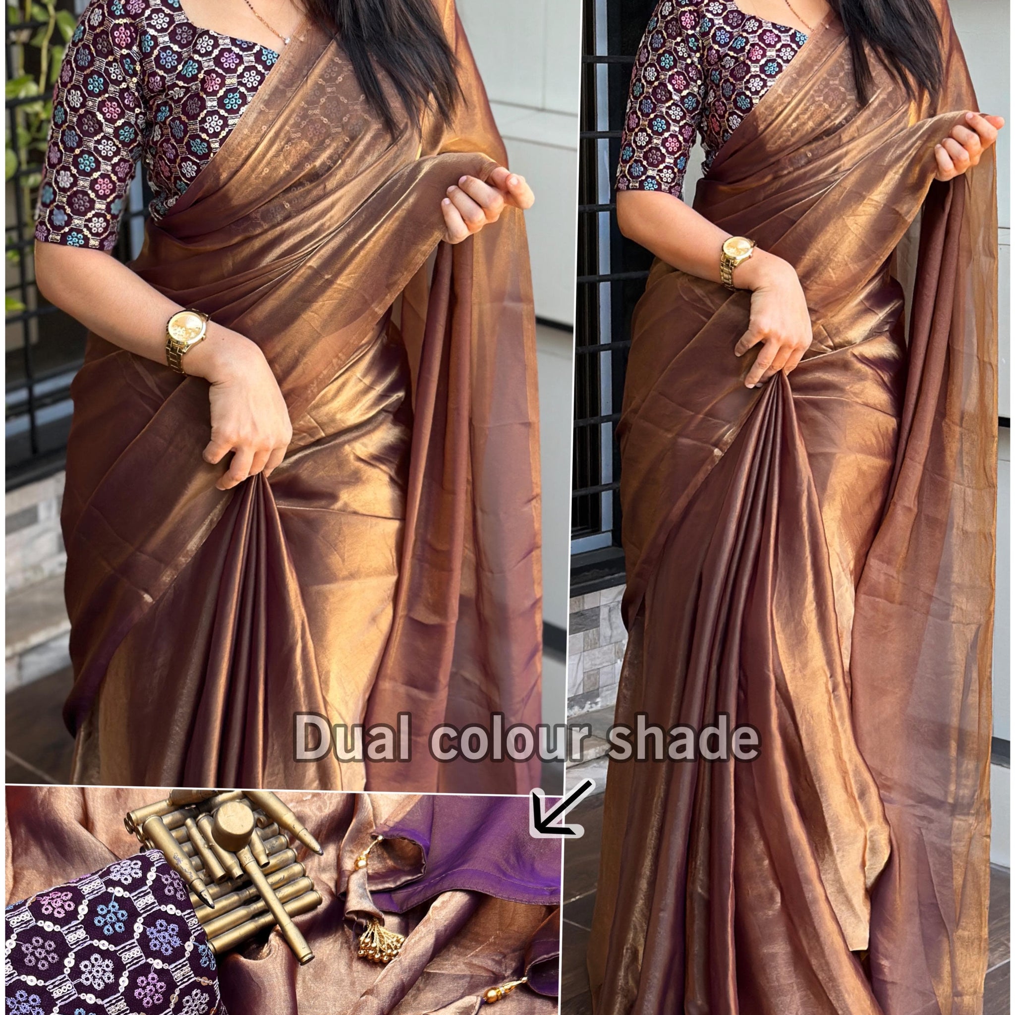 Satin Saree