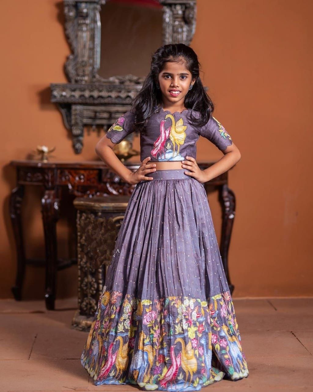 Buy Women s Designer kids lehenga choli by Anant Exports