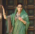 Green Gajji Silk Saree with Pure Handwork