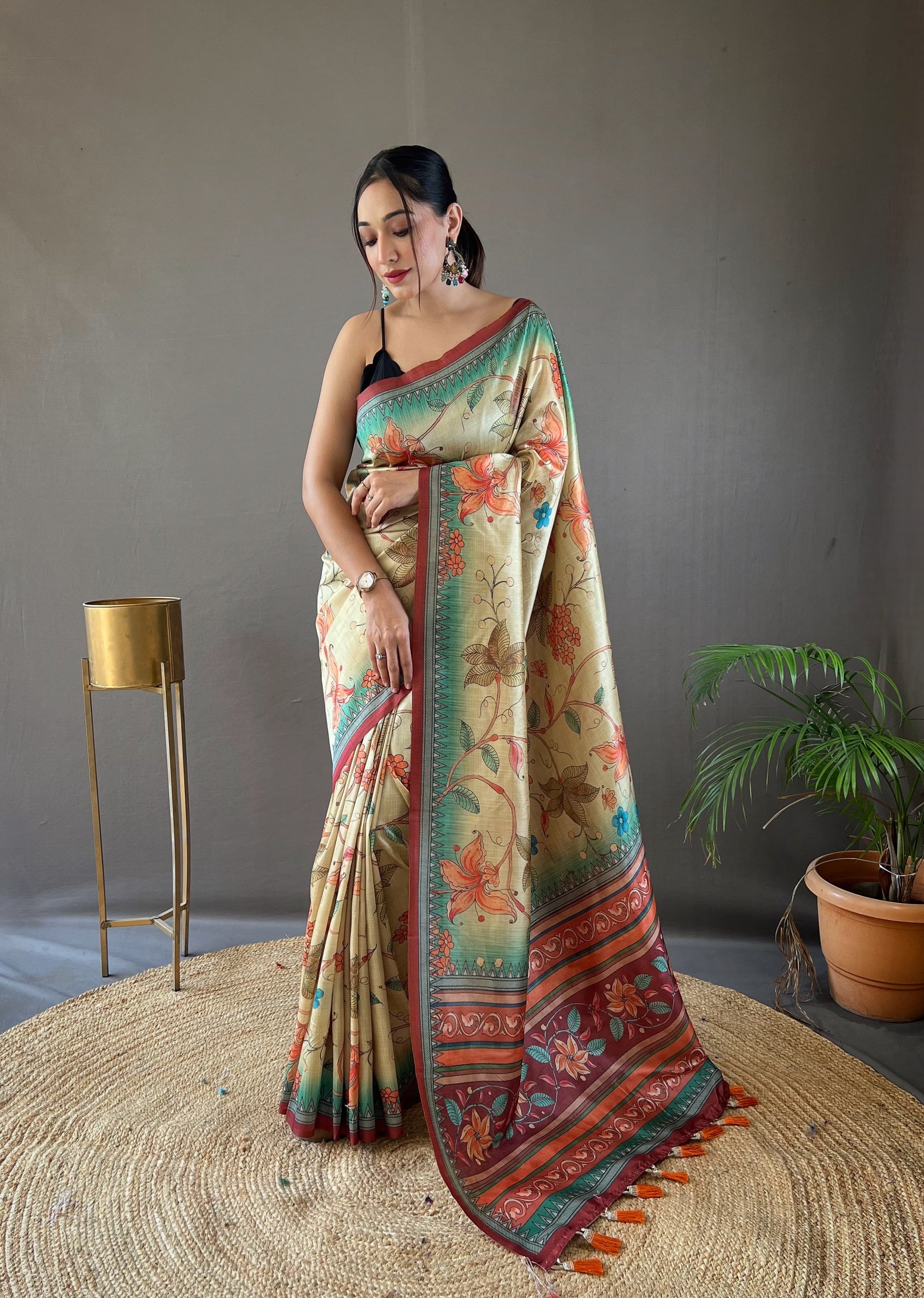 Szarna Silk Digital Printed Saree