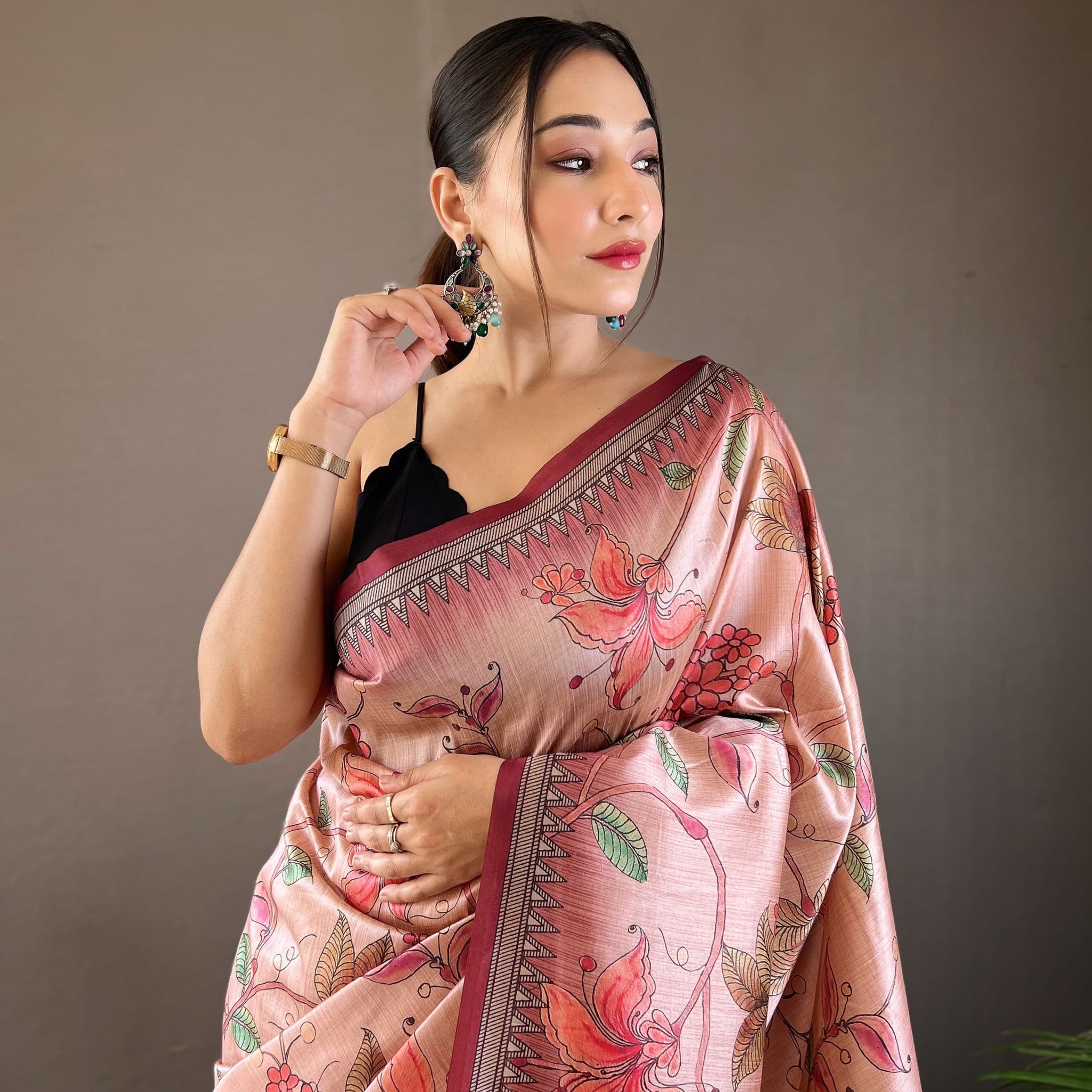 Szarna Silk Digital Printed Saree