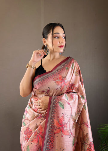 Szarna Silk Digital Printed Saree