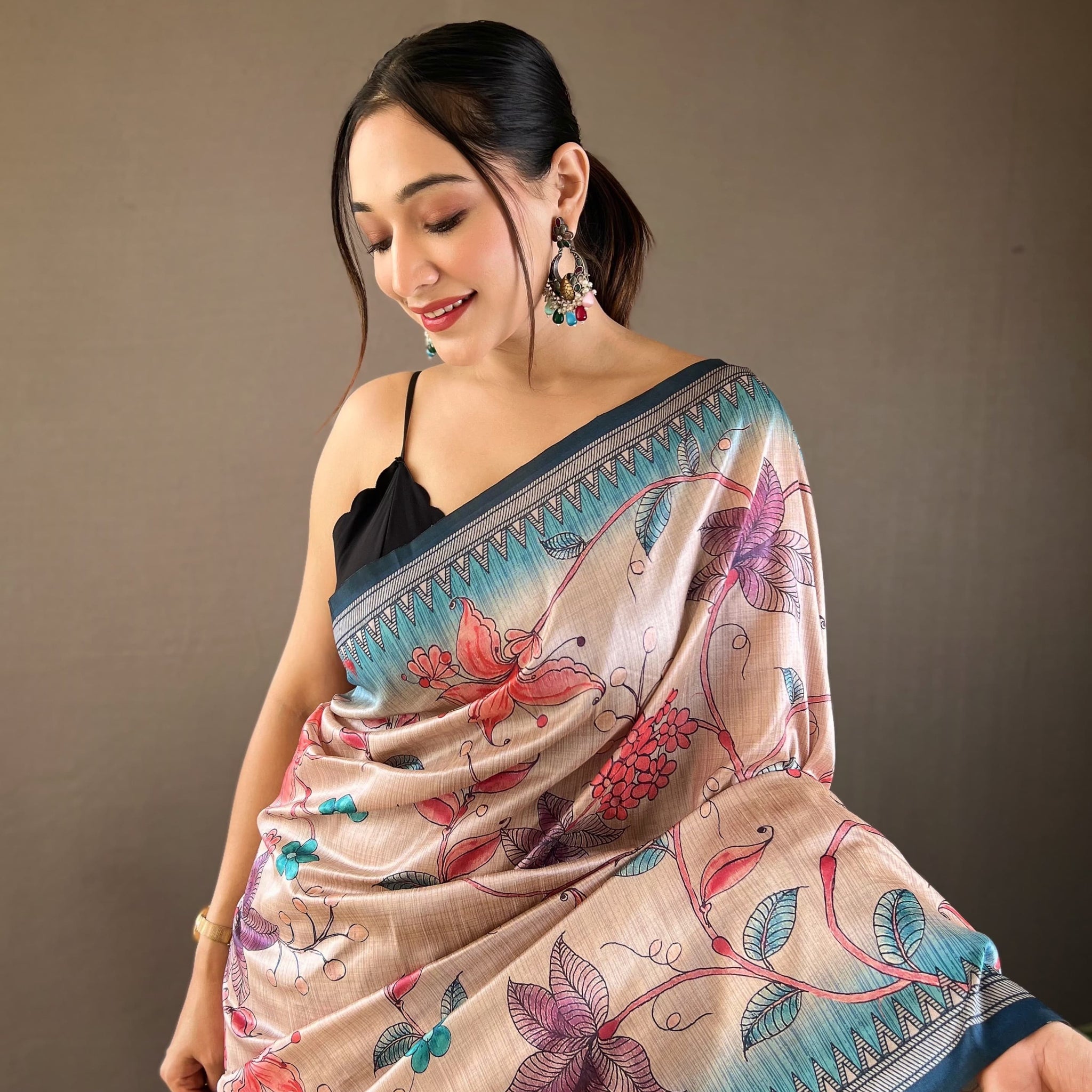 Szarna Silk Digital Printed Saree