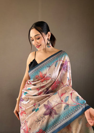 Szarna Silk Digital Printed Saree