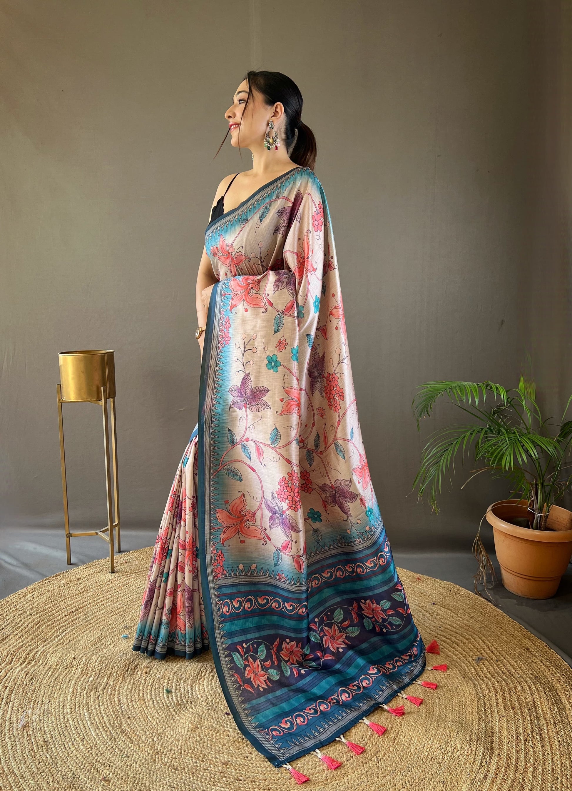 Szarna Silk Digital Printed Saree