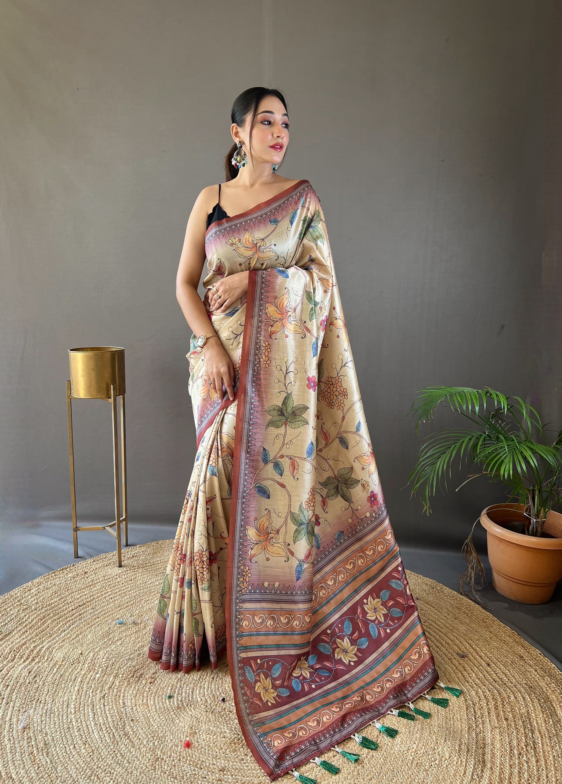 Szarna Silk Digital Printed Saree