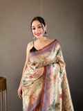 Szarna Silk Digital Printed Saree