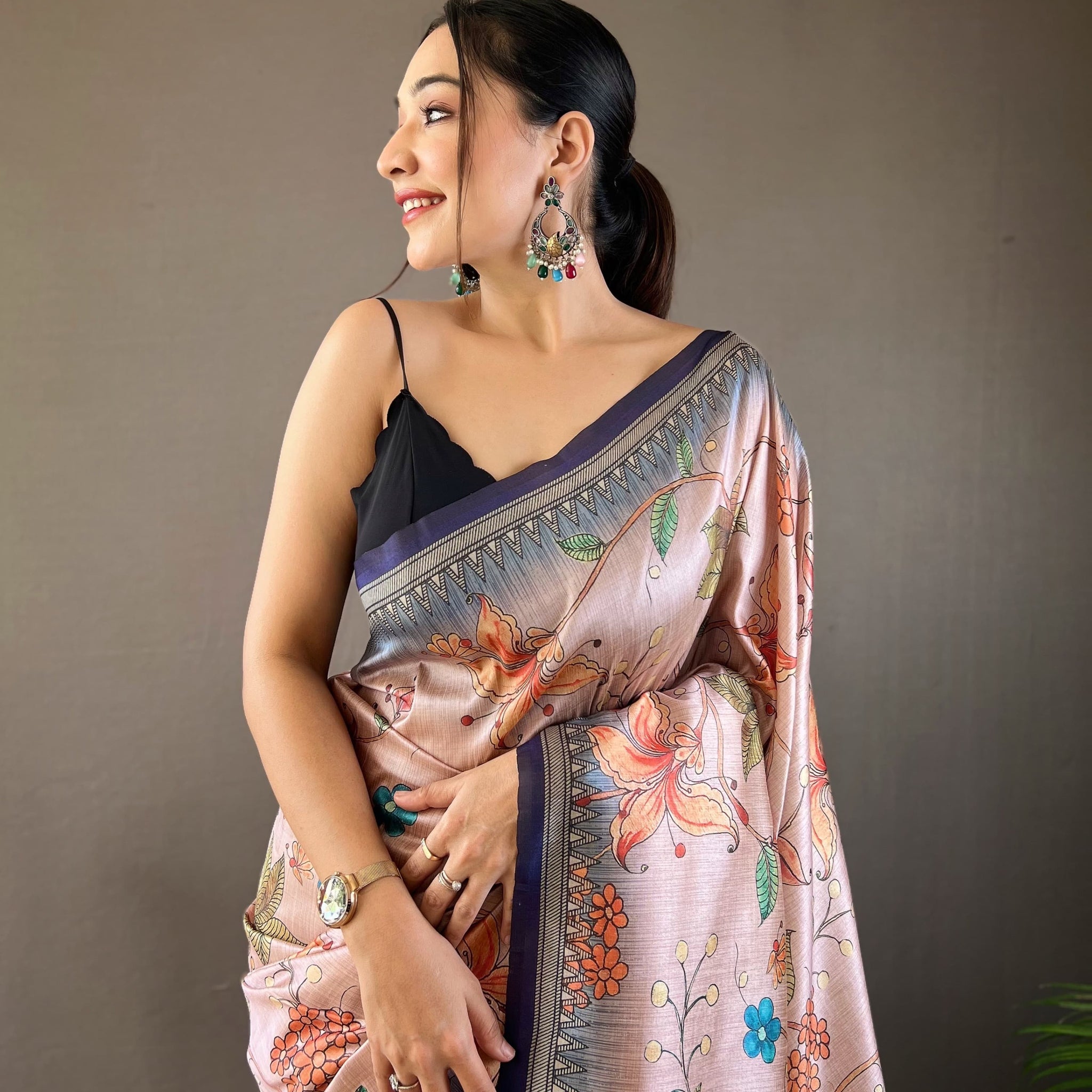 Szarna Silk Digital Printed Saree