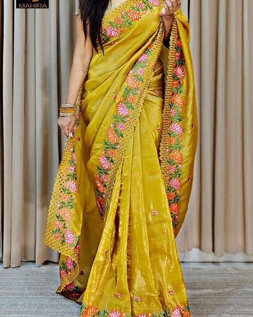 Cutwork Saree