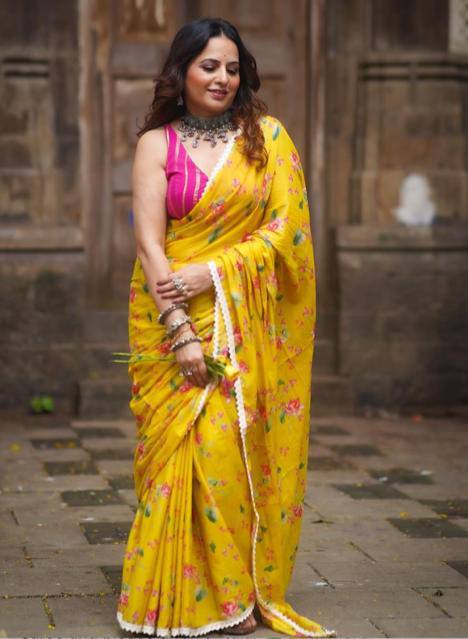 Linen Cotton Saree